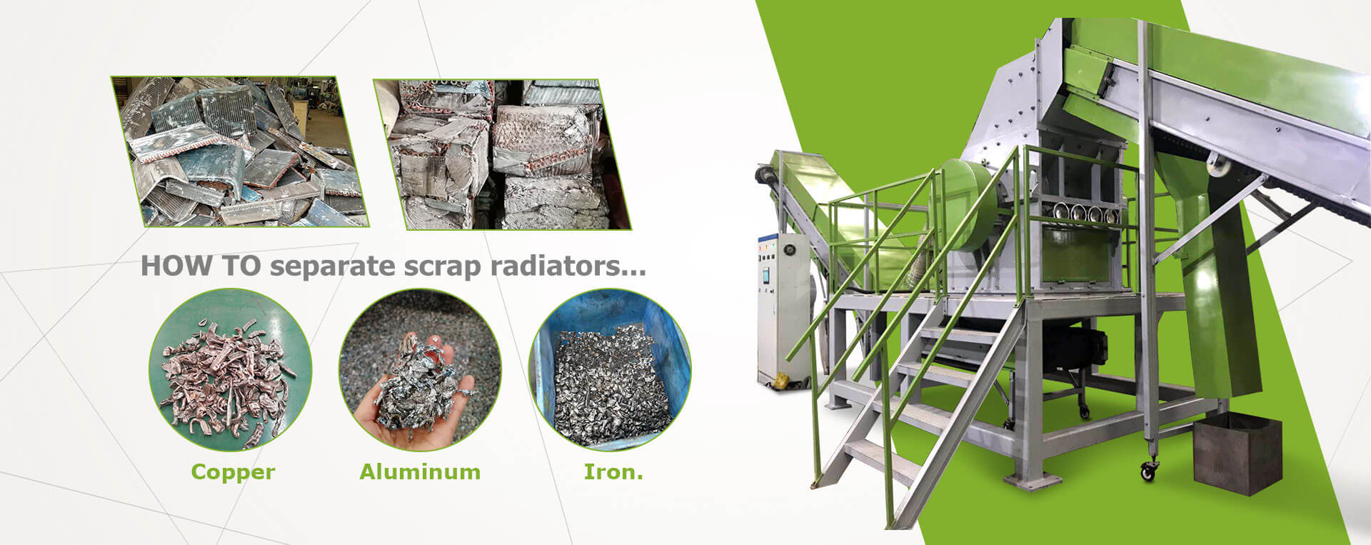 Radiator recycling production line