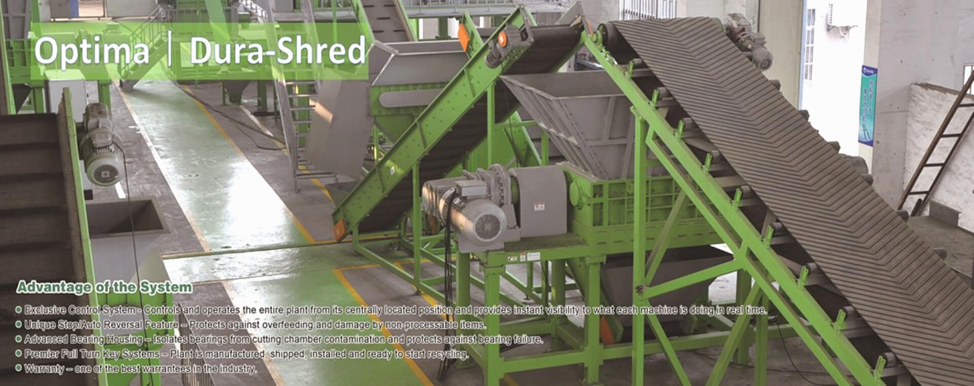 Tire recycling machine