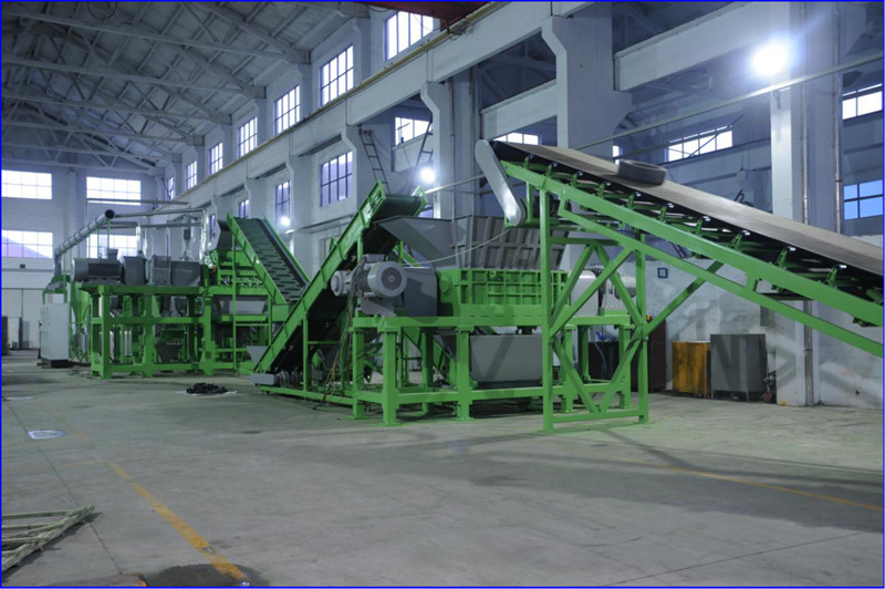 Waste tyre recycling plant rubber crumb machine