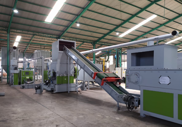 Copper Wire Recycling Machines in the factory