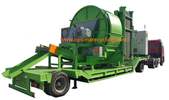 Mobile Portable Tire Shredder